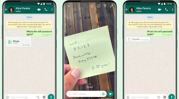 WhatsApp introduces new ‘View Once’ photo/video feature